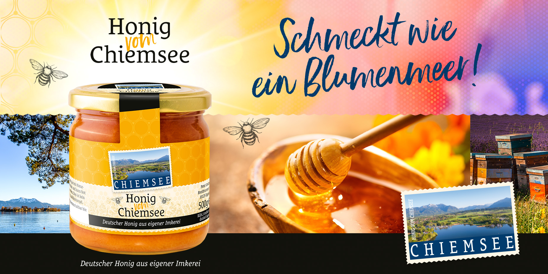 Etikett-Verpackungsdesign-Honig Verpackungsdesign Etikekkendesign Honig